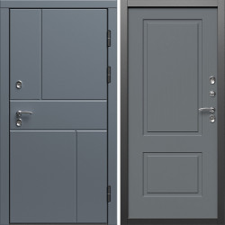 Входная дверь Termo-Door Премиум Винорит Вертикаль Grey - Нео Классика Грей Софт