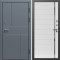 Входная дверь Termo-Door Премиум Винорит Вертикаль Grey - Порте white
