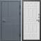 Входная дверь Termo-Door Премиум Винорит Вертикаль Grey - Спарта белое дерево