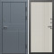 Входная дверь Termo-Door Премиум Винорит Вертикаль Grey - Страйп Слоновая Кость