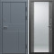 Входная дверь Termo-Door Премиум Винорит Вертикаль Grey - Зеркало бетон темный