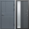 Входная дверь Termo-Door Премиум Винорит Вертикаль Grey - Зеркало Люмис Грей Софт