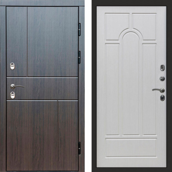 Входная дверь Termo-Door Премиум Винорит Вертикаль Венге - Арка лиственница