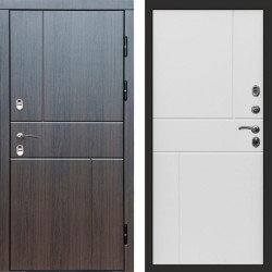 Входная дверь Termo-Door Премиум Винорит Вертикаль Венге - Горизонт белый