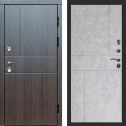 Входная дверь Termo-Door Премиум Винорит Вертикаль Венге - Горизонт бетон светлый