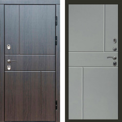 Входная дверь Termo-Door Премиум Винорит Вертикаль Венге - Горизонт Grey софт