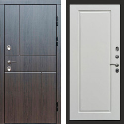 Входная дверь Termo-Door Премиум Винорит Вертикаль Венге - Гранд Белый софт