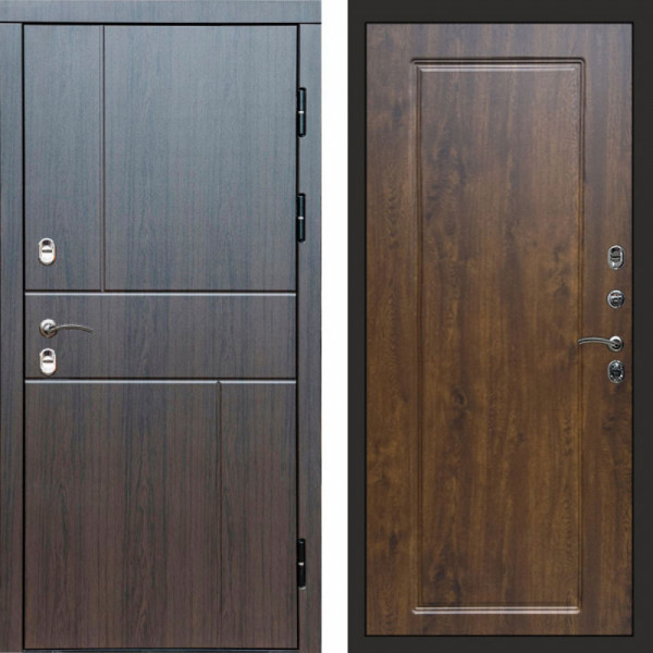 Входная дверь Termo-Door Премиум Винорит Вертикаль Венге - Гранд Дуб