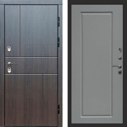 Входная дверь Termo-Door Премиум Винорит Вертикаль Венге - Гранд Grey софт