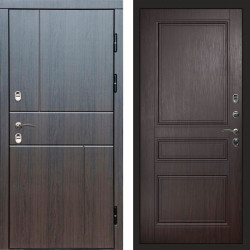 Входная дверь Termo-Door Премиум Винорит Вертикаль Венге - Классика венге