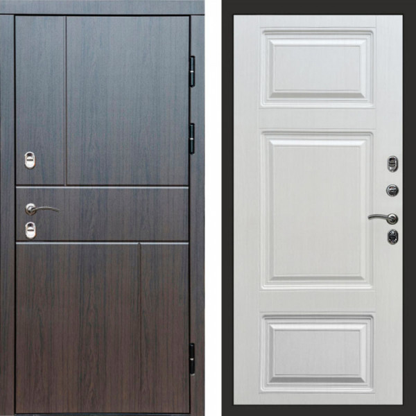 Входная дверь Termo-Door Премиум Винорит Вертикаль Венге - Лион Лиственница