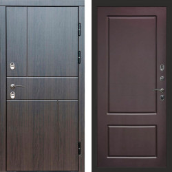 Входная дверь Termo-Door Премиум Винорит Вертикаль Венге - Марсель Шоколад