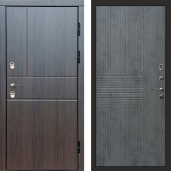 Входная дверь Termo-Door Премиум Винорит Вертикаль Венге - Мастино Бетон темный