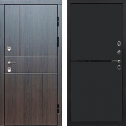 Входная дверь Termo-Door Премиум Винорит Вертикаль Венге - Нео Black