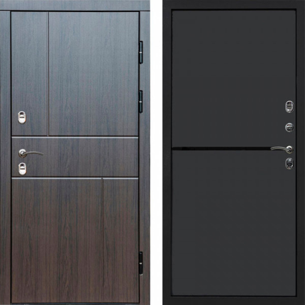 Входная дверь Termo-Door Премиум Винорит Вертикаль Венге - Нео Графит