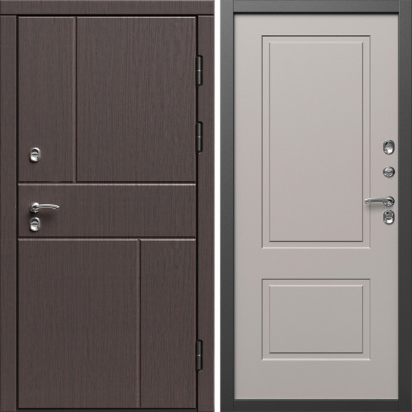 Входная дверь Termo-Door Премиум Винорит Вертикаль Венге - Нео Классика Капучино