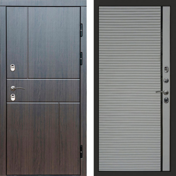 Входная дверь Termo-Door Премиум Винорит Вертикаль Венге - Porte Grey софт