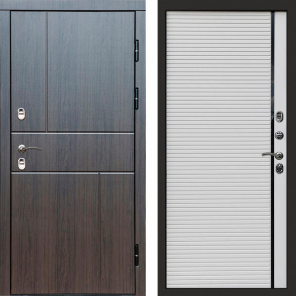 Входная дверь Termo-Door Премиум Винорит Вертикаль Венге - Porte white