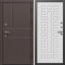 Входная дверь Termo-Door Премиум Винорит Вертикаль Венге - Престиж белое дерево