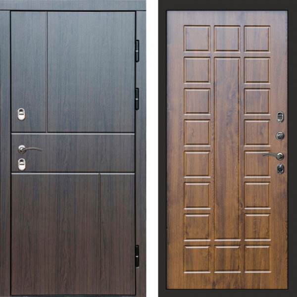 Входная дверь Termo-Door Премиум Винорит Вертикаль Венге - Престиж дуб