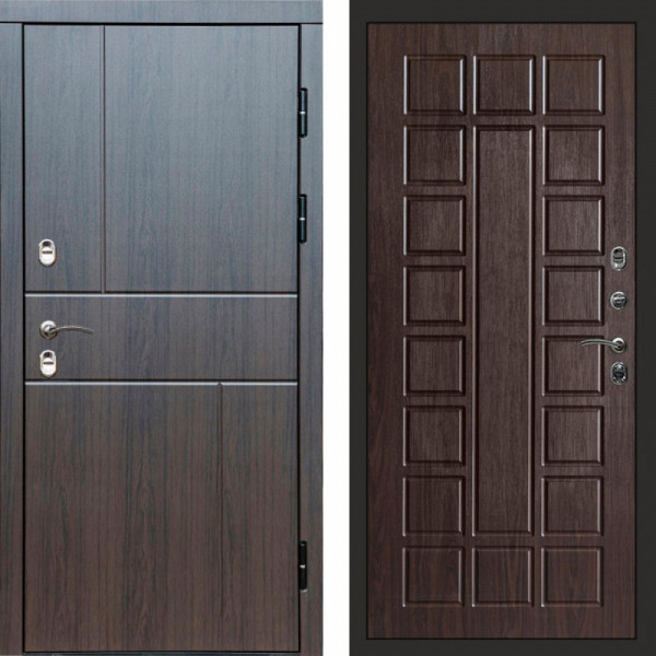 Входная дверь Termo-Door Премиум Винорит Вертикаль Венге - Престиж венге