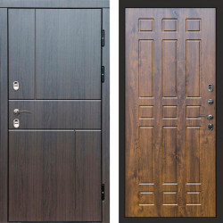 Входная дверь Termo-Door Премиум Винорит Вертикаль Венге - Спарта дуб