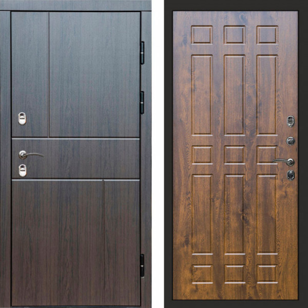 Входная дверь Termo-Door Премиум Винорит Вертикаль Венге - Спарта дуб