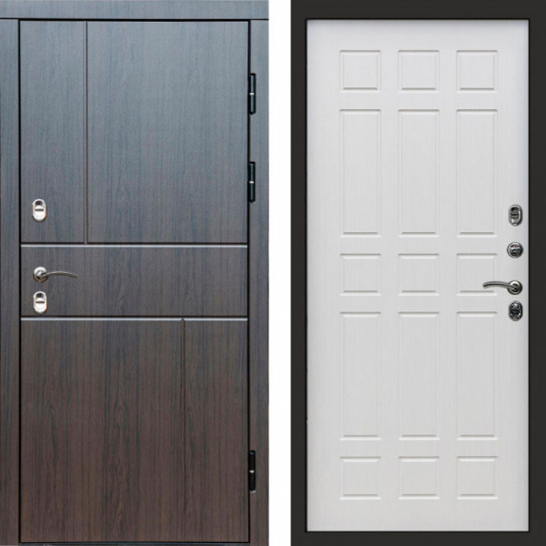 Входная дверь Termo-Door Премиум Винорит Вертикаль Венге - Спарта лиственница