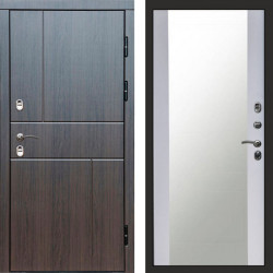 Входная дверь Termo-Door Премиум Винорит Вертикаль Венге - Зеркало белый софт
