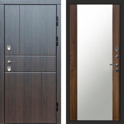 Входная дверь Termo-Door Премиум Винорит Вертикаль Венге - Зеркало дуб