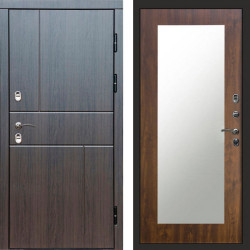 Входная дверь Termo-Door Премиум Винорит Вертикаль Венге - Зеркало Триумф дуб