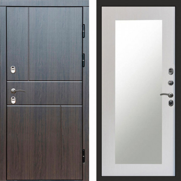 Входная дверь Termo-Door Премиум Винорит Вертикаль Венге - Зеркало Триумф лиственница