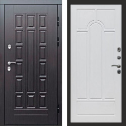 Входная дверь Termo-Door Премиум Винорит Виргиния Венге - Арка белое дерево