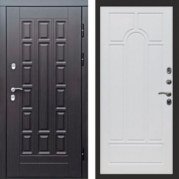 Входная дверь Termo-Door Премиум Винорит Виргиния Венге - Арка белое дерево