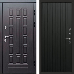 Входная дверь Termo-Door Премиум Винорит Виргиния Венге - Flat Черный кварц