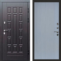 Входная дверь Termo-Door Премиум Винорит Виргиния Венге - Flat Grey софт