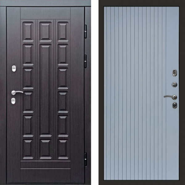 Входная дверь Termo-Door Премиум Винорит Виргиния Венге - Flat Grey софт