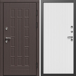 Входная дверь Termo-Door Премиум Винорит Виргиния Венге - Флэт Белый софт