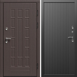 Входная дверь Termo-Door Премиум Винорит Виргиния Венге - Флэт Черный кварц