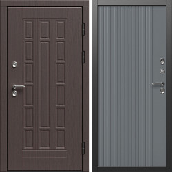 Входная дверь Termo-Door Премиум Винорит Виргиния Венге - Флэт Grey софт
