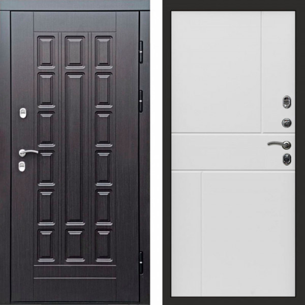 Входная дверь Termo-Door Премиум Винорит Виргиния Венге - Горизонт белый