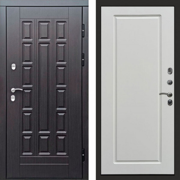 Входная дверь Termo-Door Премиум Винорит Виргиния Венге - Гранд Белый софт