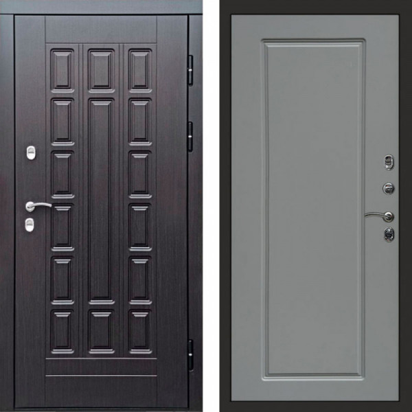 Входная дверь Termo-Door Премиум Винорит Виргиния Венге - Гранд Grey софт