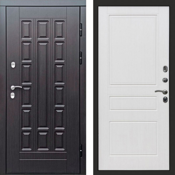 Входная дверь Termo-Door Премиум Винорит Виргиния Венге - Классика белое дерево