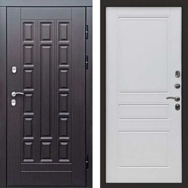 Входная дверь Termo-Door Премиум Винорит Виргиния Венге - Классика белый матовый