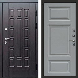 Входная дверь Termo-Door Премиум Винорит Виргиния Венге - Лион Grey софт