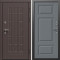 Входная дверь Termo-Door Премиум Винорит Виргиния Венге - Лион Grey софт