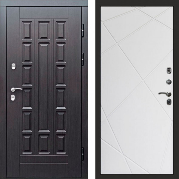 Входная дверь Termo-Door Премиум Винорит Виргиния Венге - Лучи белый