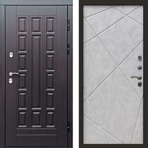 Входная дверь Termo-Door Премиум Винорит Виргиния Венге - Лучи бетон светлый