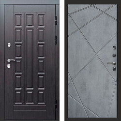 Входная дверь Termo-Door Премиум Винорит Виргиния Венге - Лучи бетон темный